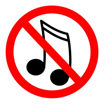 Geen muziek